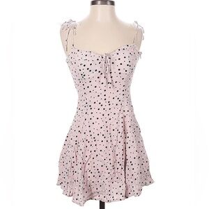 Planet Blue pink and black polka dot mini dress.